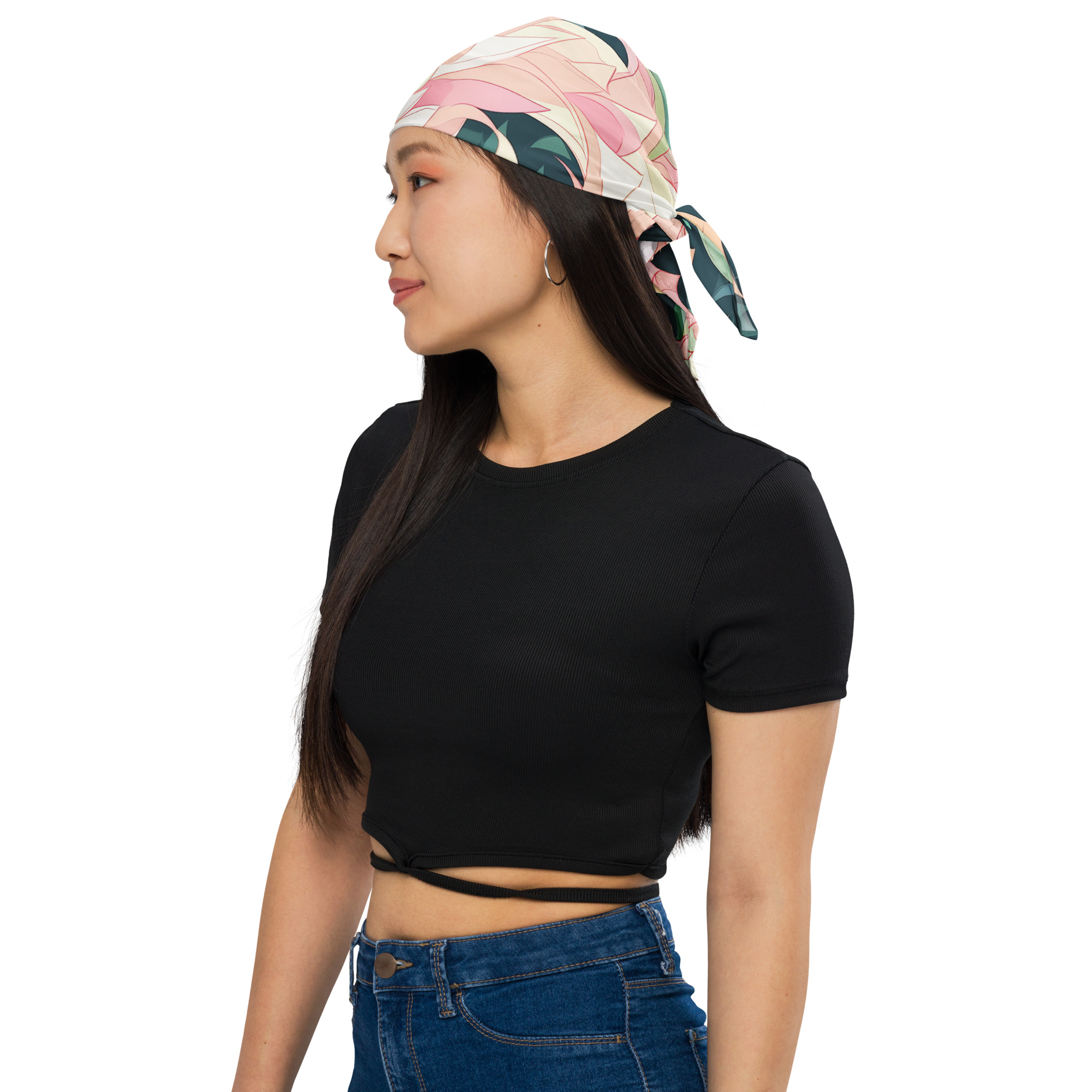 Versatile styling options with Studio Modlen all-over print bandana