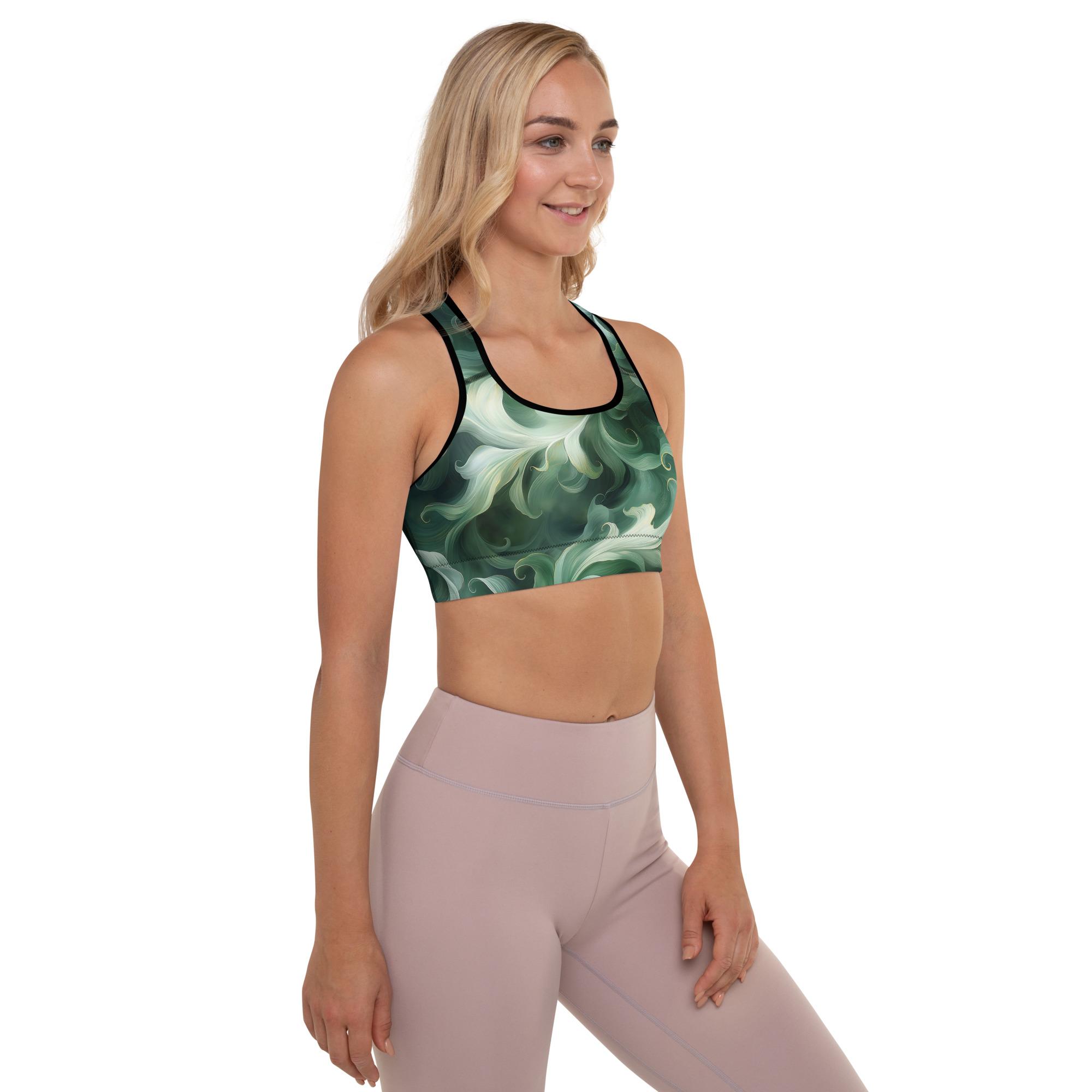 Comfortable and stylish padded sports bra