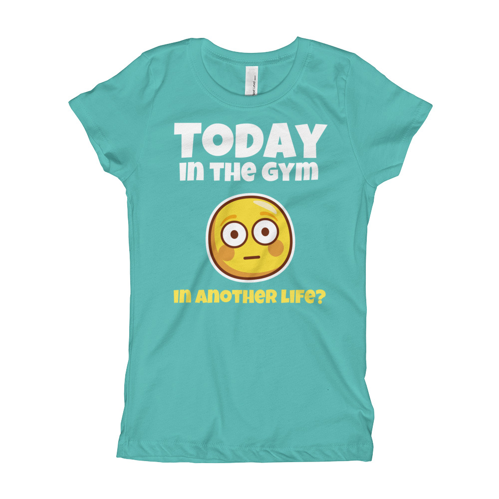 Gymnastics T-shirt with phrase TODAY IN THE GYM