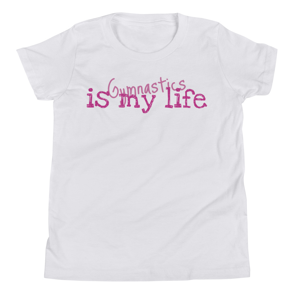 Gymnastics T-shirt with phrase Gymnastics is my life
