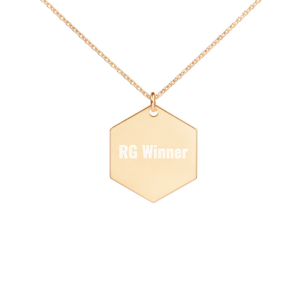 Engraved Hexagon Necklace - RG Winner