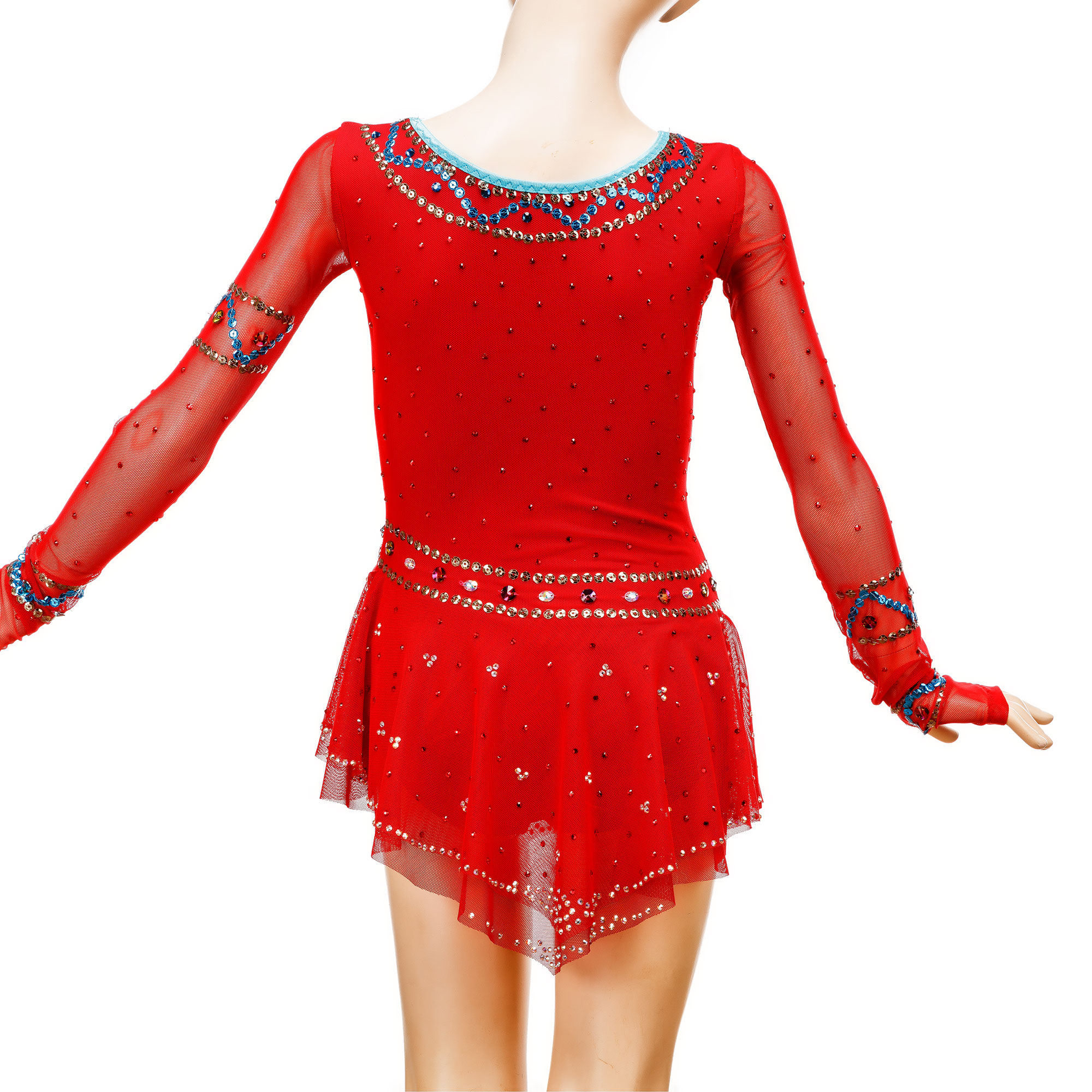 Red Ice Figure Skating Competition Leotard 131