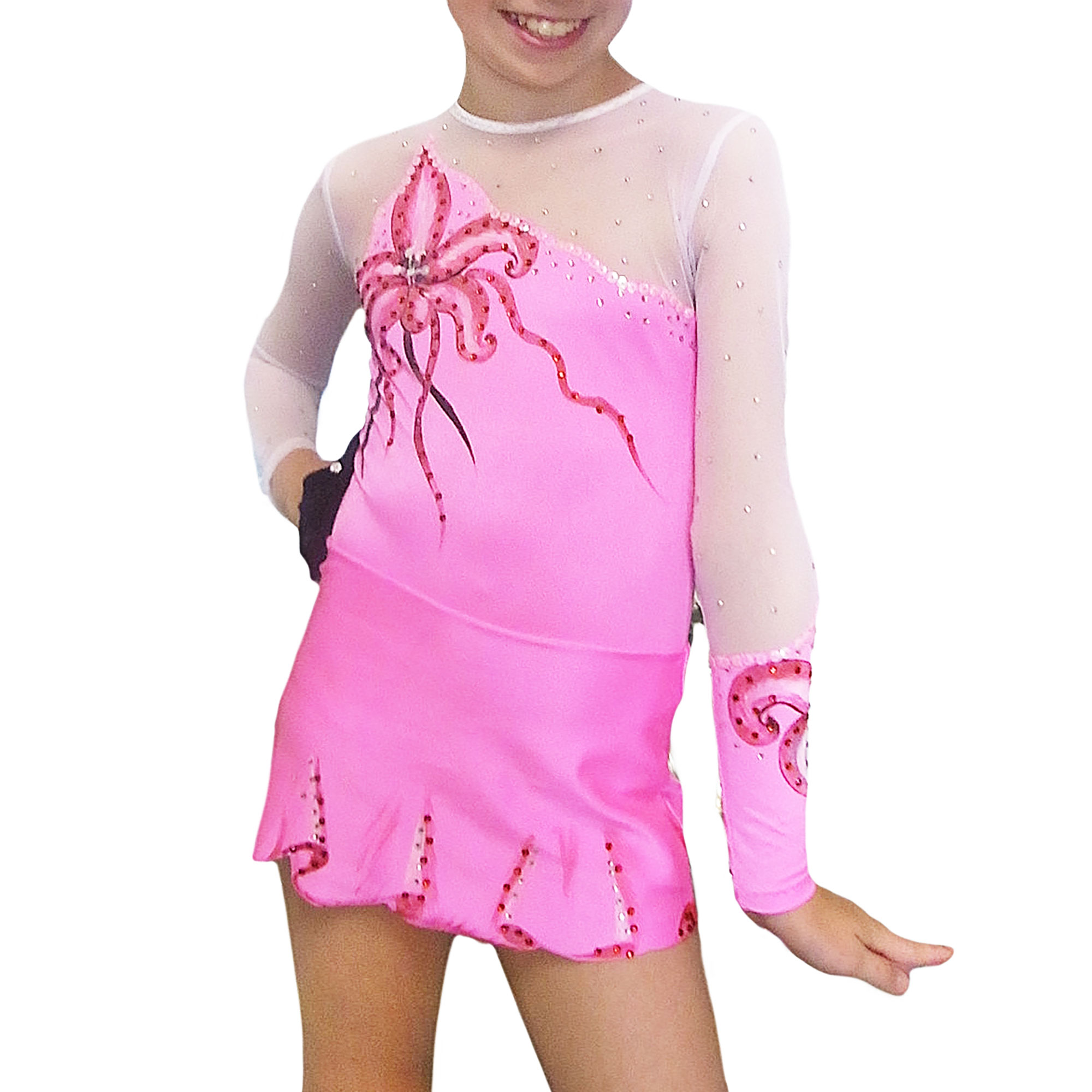 Rose Rhythmic Gymnastics Leotard 51 made by gymnast's measurements for trainings and competitions